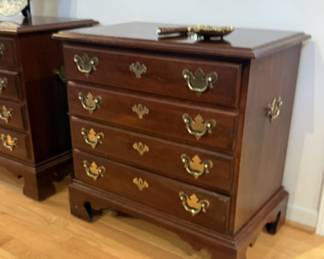 Cherry Chippendale style chest - 1 of 2