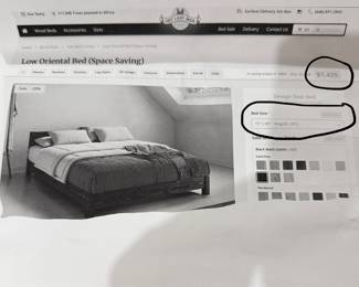 NEW! King Size Bed (no mattress) Recently purchased for $1400+, never used!