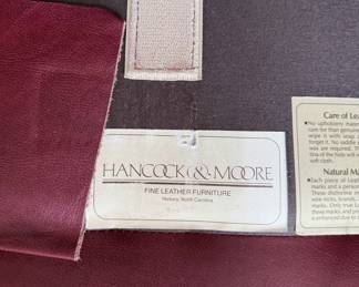 Hancock & Moore leather chair