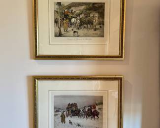 Coach Scene Framed Prints