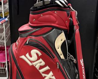 Leather golf bag - Clubs sold separately