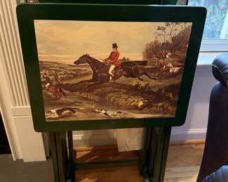 Hunt Scene Snack Tables