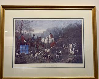 Hunt Scene Framed Print