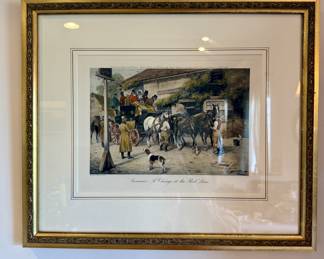 Coach Scene Framed Prints