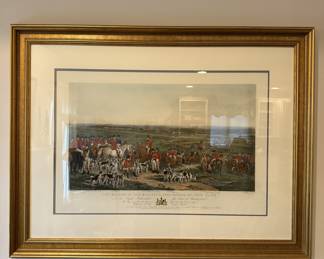 Hunt Scene Framed Print