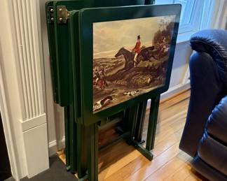 Hunt Scene Snack Tables