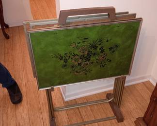 Mid Century TV tables set