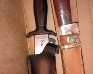 Fixed blade knifes 
CaseXX.  And Gerber