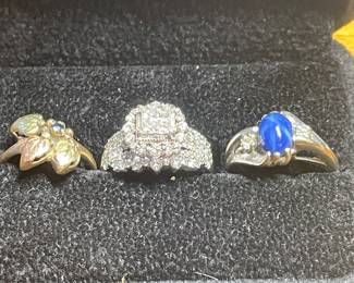 Gold diamonds star sapphire 