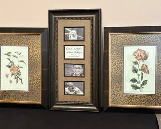 2 Framed Botanicals Photo Collage