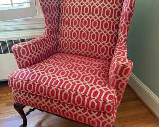  02 Classic Style Wing Back Chair 34 X 31 X 44 Inches