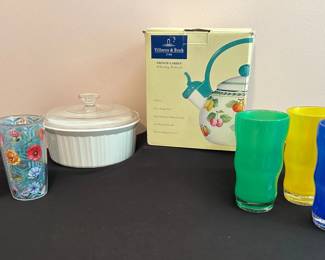 Villeroy Boch Teakettle, Corning Ware  More