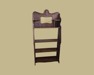 Vintage Pine Open Bookcase