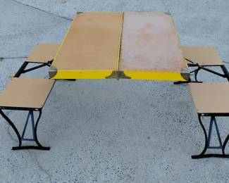 Vintage Portable Childs Picnic Table