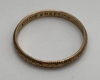 10K Yellow Gold Kiddie Kraft Toe Ring