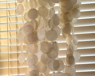 Natural White Capiz Shell Wind Chime