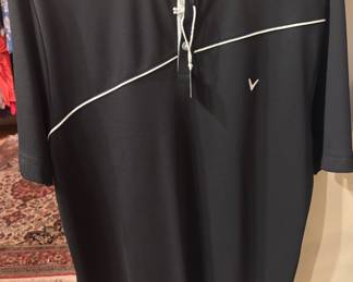 Men’s Black Knit Short Sleeve Polo by Callaway
Size XL