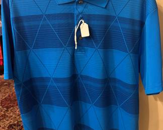 Men’s Blue Knit Short Sleeve Polo by Ben Hogan Performance Golf Collection
Size Large