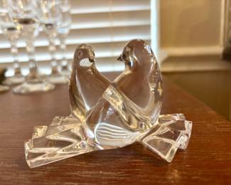 Baccarat Crystal Doves