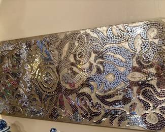 Large Pier 1 Mirror Mosaic Wall Art