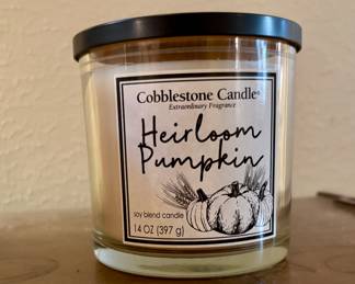 Cobblestone Candle in Heirloom Pumpkin