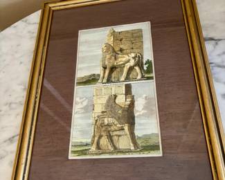 Hand Colored Copper Engraving