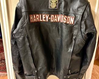 Harley Davidson Leather Jacket (Back View)