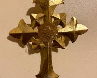 Small Gold Wall Cross