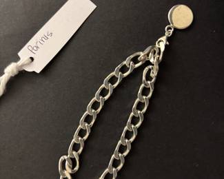 Parinis 925 Sterling Silver Cable Bracelet with Charm - from Italy
