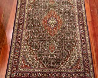 Vintage Hand Knotted Rug
60” x 39” 
(Two Available)