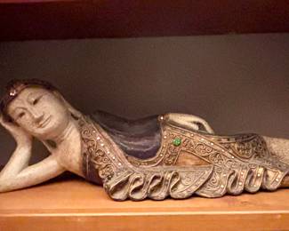 Reclining Buddha Ceramic Buddha