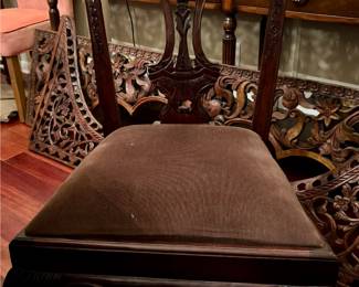 Antique Chippendale Style Chairs (set of four)