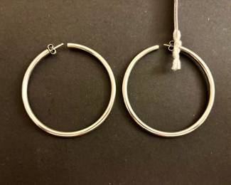 925 Sterling Silver Hoops
2” in diameter