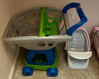 Children’s Plastic Shopping Cart - My Very Own Shopping Cart
