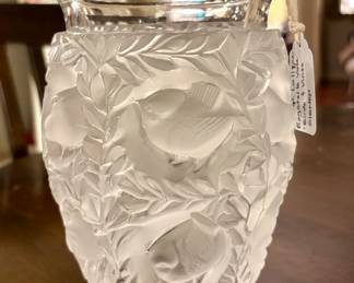 Vintage Lalique Bagatelle Frosted & Clear Crystal 1990’s - (Signed)