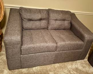 Modern Gray Loveseat Couch / Sofa