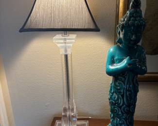 Lucite Lamp ( 2 available)