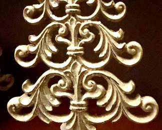 White Glitter Christmas Decor