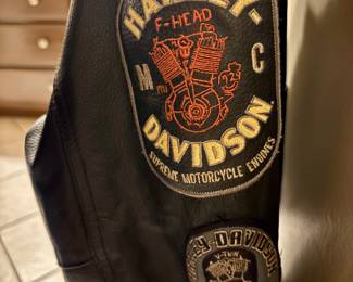 Harley Davidson Leather Jacket (Sleeve View)