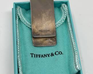 Tiffany & Co Sterling Silver Money Clip with box