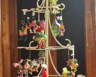 Metal Christmas Ornament Display