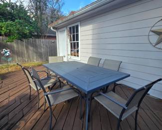 Outdoor Table & 6 chair set