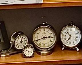 Several clocks
