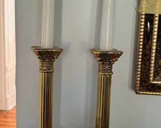 14. Pair of Brass Candlesticks