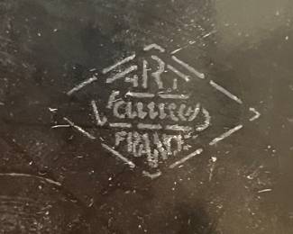 Art Vannes, France Crystal Ashtray