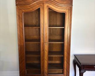6. Lighted Armoire w/ Bird Cage Doors (45" x 17" x 96")