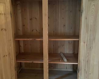 74. Pine Armoire (53" x 20" x 74")