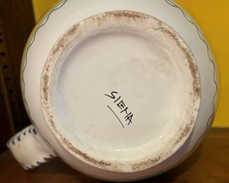 67. Italian Ceramic Pitcher (6.5"h)
68. Italian Ceramic Pitcher (6.5"h)