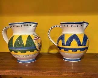 67. Italian Ceramic Pitcher (6.5"h)
68. Italian Ceramic Pitcher (6.5"h)