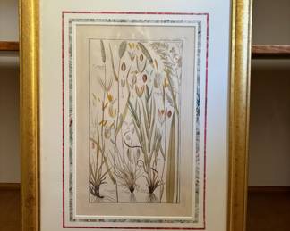 95. Pair of Botanical Prints in Gold Frame (17.5" x 24")